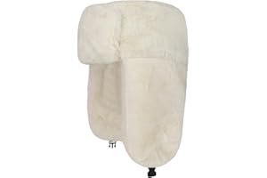 VOILIPEX Womens Faux Fur Fuzzy Trapper Hat Winter Ear Flap Trooper Aviator Hat Hunting Hat Cap