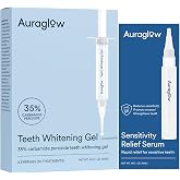 Auraglow 35% Whitening Gel and Sensitivity Relief Serum