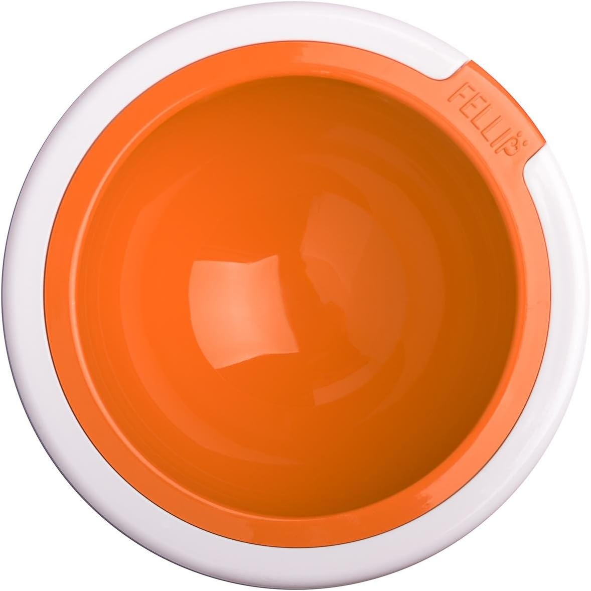 Mix 'n' Match Fellipet Kaleido Supreme Dog Bowl, Medium Tangerine