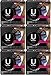 U by Kotex Barely There Liners, Light Absorbency, Unscented, 18 Count (Pack of 6)