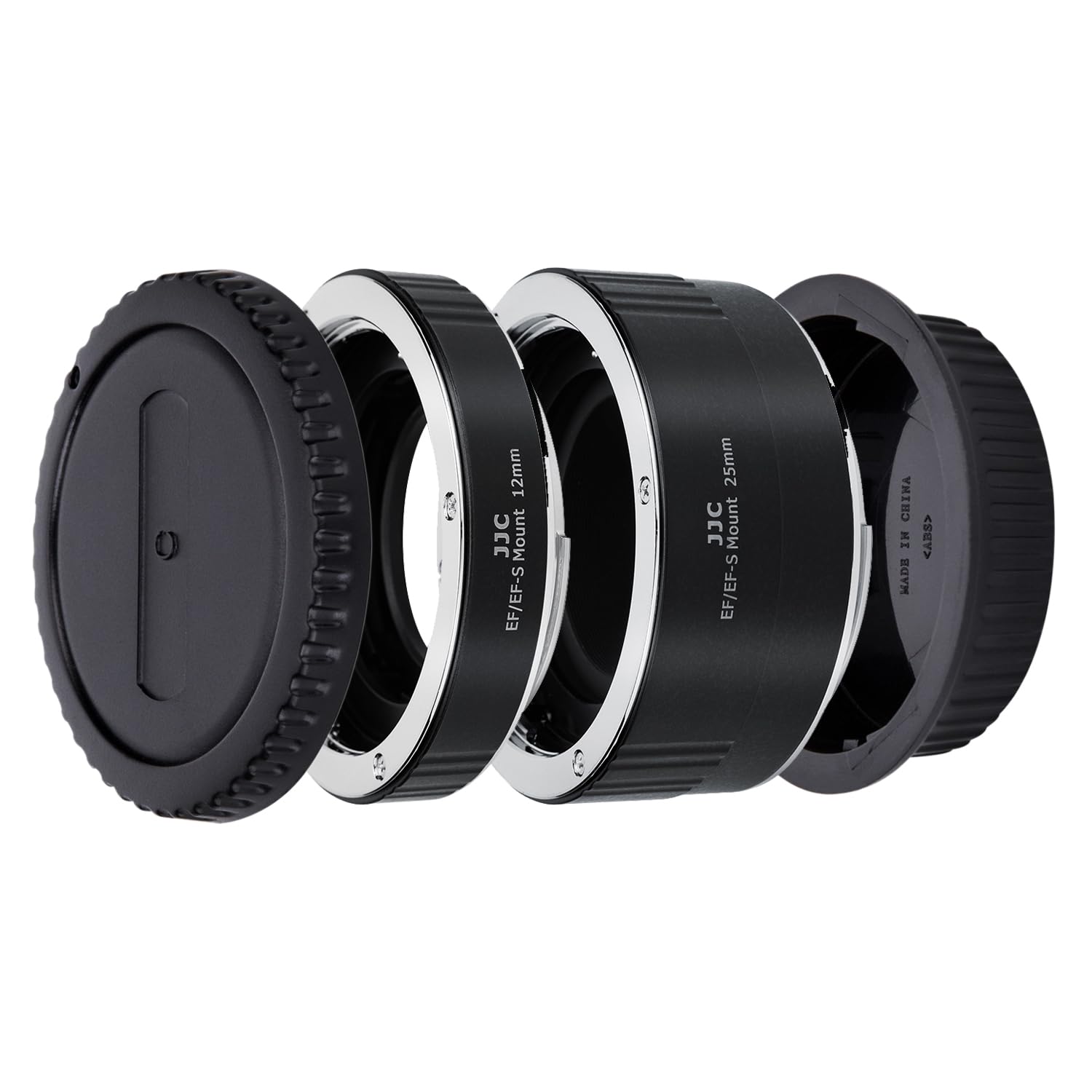 JJC Auto Focus (AF) Macro Extension Tube with TTL Exposure for Close-up Image Photography for Canon EF/EF-S Mount DSLR & SLR Cameras and EF/EF-S Mount Lenses (12mm/25mm Set)