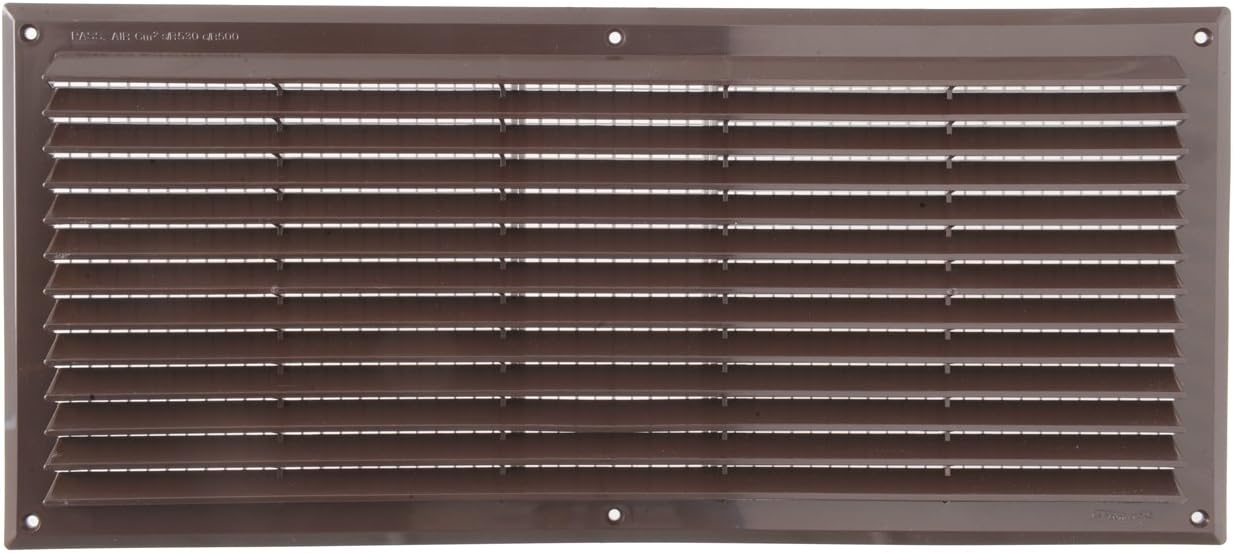 The Ventilation AR5023 M-Y Grid Plastic Rectangular Overlapping Brown 500 x 227 mm - Image 3