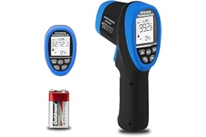 AOPUTTRIVER Infrared Thermometer AP-3272 Pyrometer Laser Thermometer -58° to 3272°F(-50~1800℃) Pyrometer D:S=50:1 High Temp Thermometer, Non Contact IR Thermometer Gun with Backlit & Flashlight for Kiln Forge