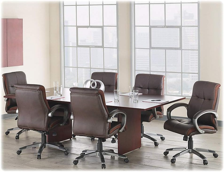 Lorell Conference Table Base, 96 by 48 by 28-Inch, Mahogany: Furniture & Decor