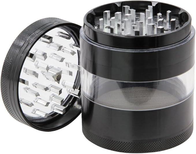 DCOU Large Aluminum Spice Herb Grinder Plant Grinder with