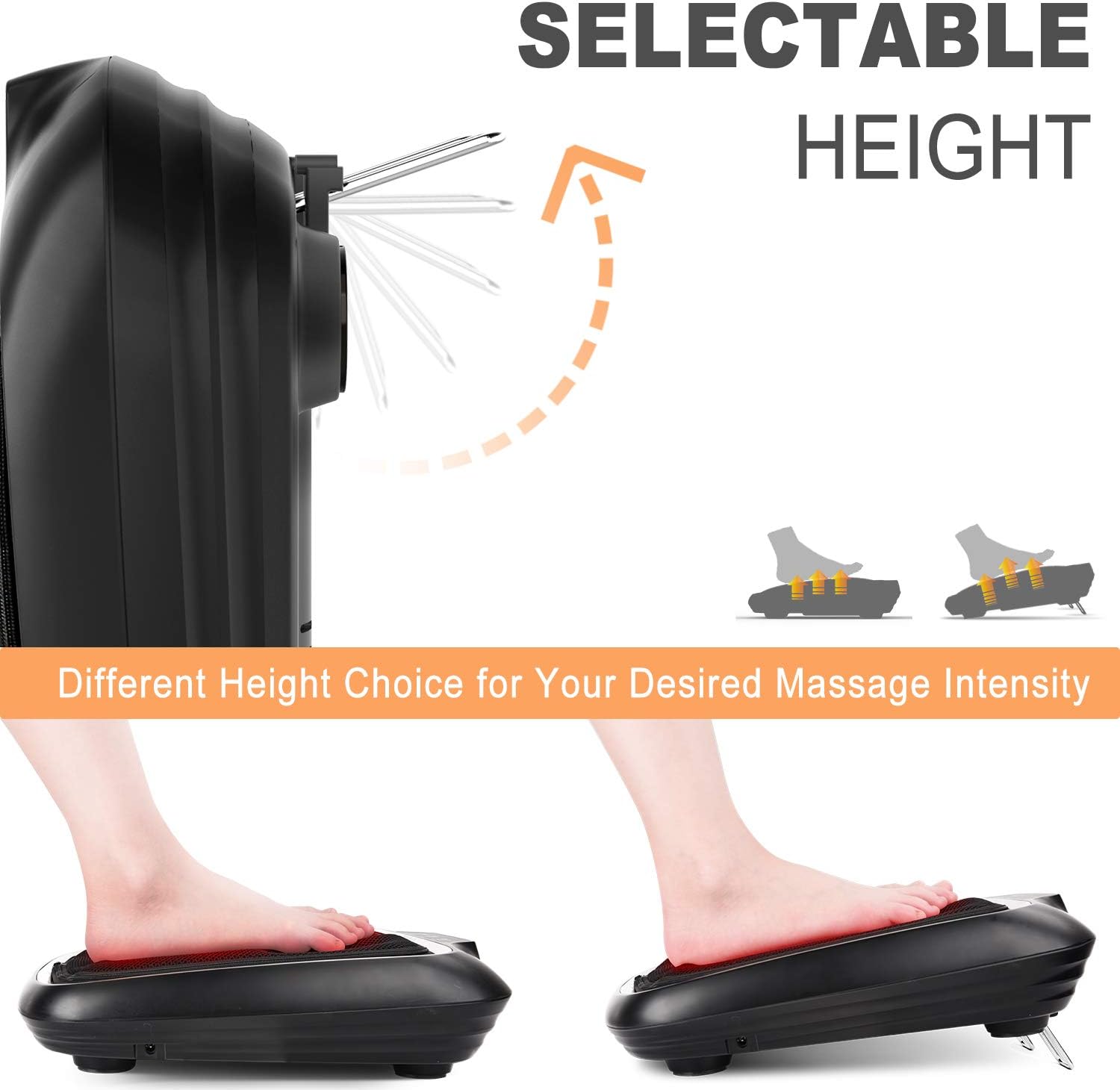 Shiatsu Home Foot Massager with Washable Cover, RENPHO Electric Foot Massage Machine with Soothing Heat and Multi Buttons for Tired Feet: Health & Personal Care