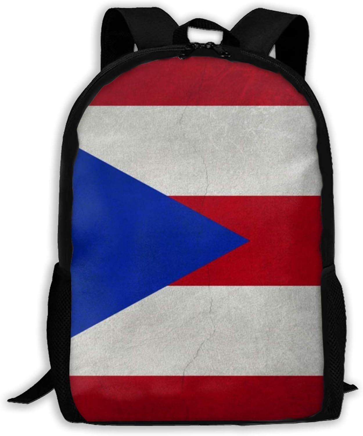 Puerto Rico Flag Backpack,Unisex Lightweight Travel Laptop Backpack