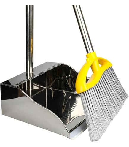 Meitianfacai Long Handle Brooms And Dustpan Set, With Scraping Teeth, Stand Up Broom With Dustpan Combo, For Home Kitchen Room Office Lobby Cleaning - View #7