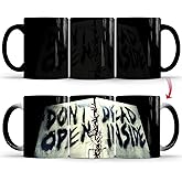 Aigori DONT DEAD OPEN INSIDE! Walking Dead Coffee Mug, Horror Movie Gifts, Color Changing Coffee Mug, Scary Gifts for Halloween Men Women Friends (1pc)