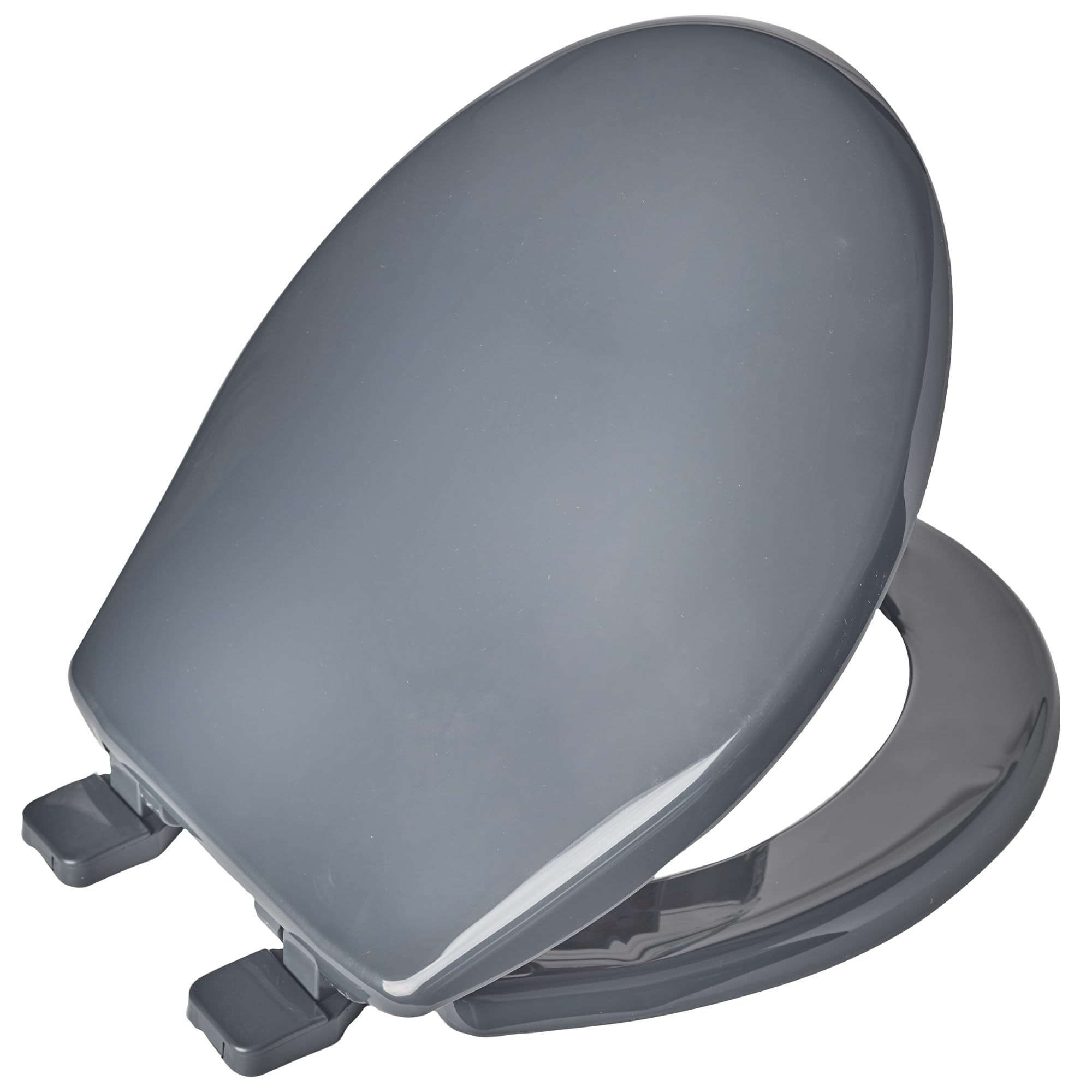 BEMIS Upton Ultra Fix Toilet Seat - Slate Grey. Soft Close Toilet Seat, Recyclable Plastic Material with Universal Adjustable Plastic Hinges. Easy to Clean & Quick Installation.