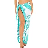 SHU-SHI Sarong Coverups for Women Beach Skirt Butterfly Wrap Swimsuit Long Pareo Cover Up