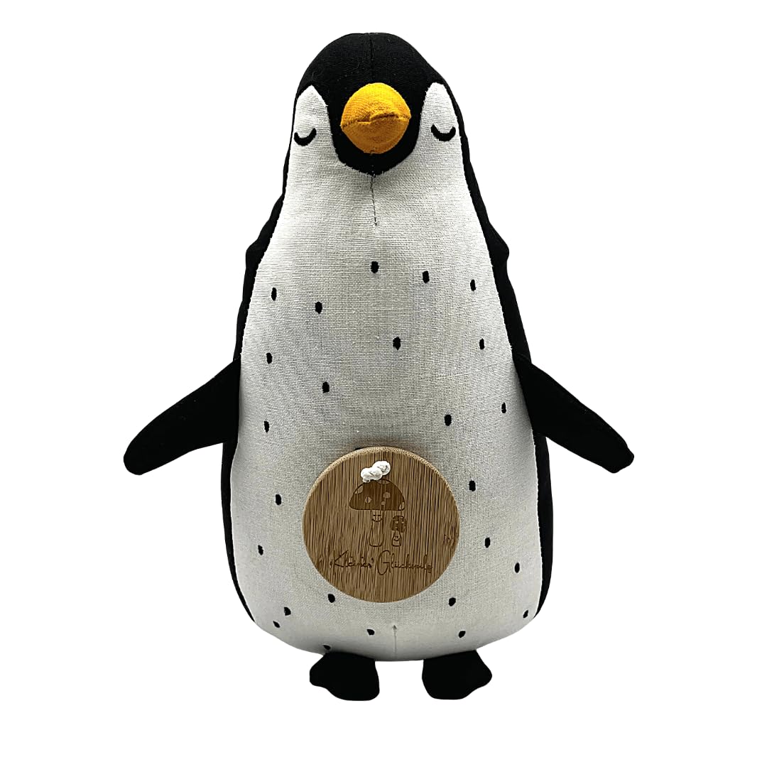 Premium Music Box - Pepe the Penguin with "Fly Me to the Moon" Melody - Ideal Sleep Aid for Babies - Sustainable Baby Music Box Made of Cotton - Great Gift for a Birth, Christening or Baby Shower