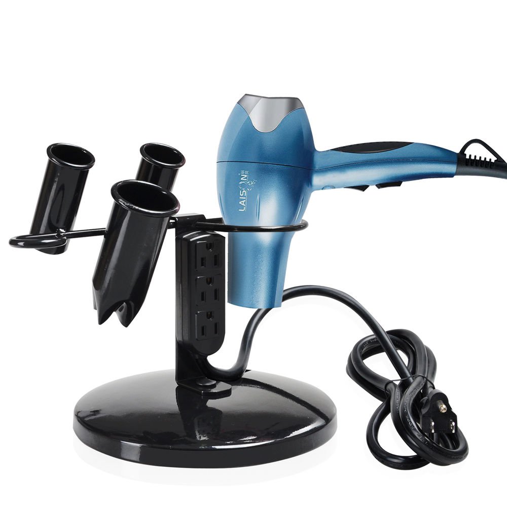 AW Tabletop Blow Dryer Hair Iron Holder Salon Appliance Stand with 3 Outlets for Stylist Hot Tool Straightener: Beauty