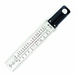 CDN TCG400 TCG400-Candy & Deep Fry Ruler Thermometer, 1, Black