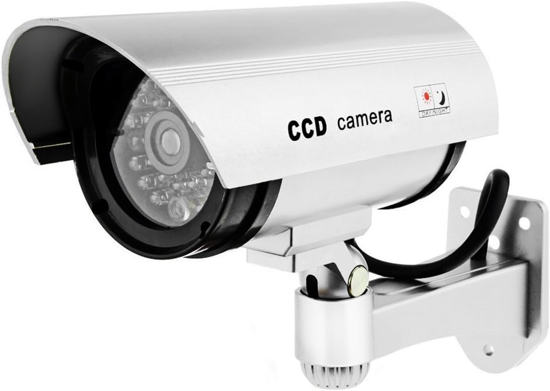 Tech Traders - Cámara de Seguridad Falsa para Interiores y Exteriores ...