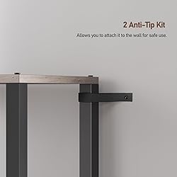 TUTOTAK 5 Tier Bookcase and Bookshelf, Narrow Book