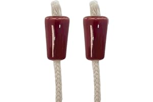 Oenophilia Oeno Afterglow Bottle Wicks, Glass Bottle Wick Holder, Use with Lamp Oil, Set of 2 (Burgundy)