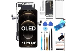 TSIOFO OLED Screen Replacement for iPhone 11 Pro 5.8 inch 3D Touch Screen Display Digitizer Frame Assembly Full Repair Kit with Repair Tools [NOT LCD]