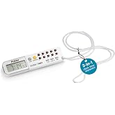 Polder Combination Clock, Timer and Stopwatch with Large, Easy-to-Read Digital Display, White