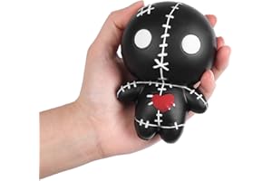 Anboor 4.7" Voodoo Dolls Squishies Cute Ghost Doll Stress Relief Kawaii Soft Slow Rising Squeeze Toys for Kids Adults Idea Stress Relief Kid's Toys