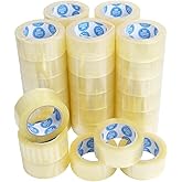 Clear Packing Tape 36 Rolls (2.0 Mil, 2 Inch x 55 Yards) – Heavy Duty Shipping & Moving Tape – Strong Adhesive Box Sealing Tape for Packing, Storage & Office