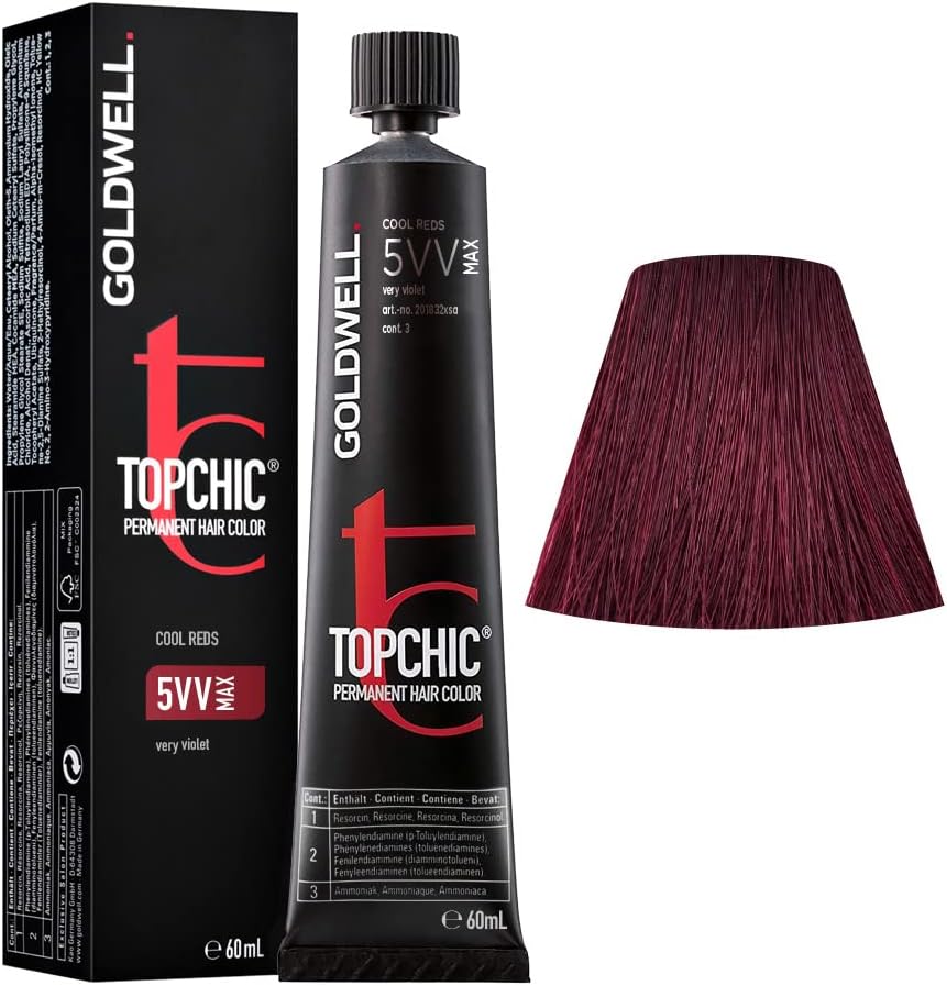 Goldwell Topchic Hair Dye 0.6 L 5VV Very Violet Permanent Colour