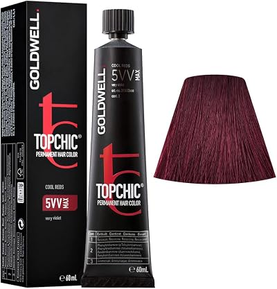 Goldwell Topchic Hair Dye 0.6 L 5VV Very Violet Permanent Colour