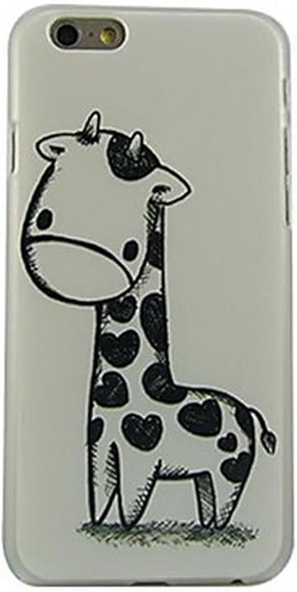 Amazon Co Jp One R アフリカの草原の動物の首がとても長い動物 パターン ケース Iphone 8 Iphone 8 用 銀 ケース 家電 カメラ