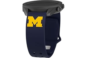 Affinity Bands Michigan Wolverines Silicone Sport Band compatible with Samsung and More (20mm Navy)