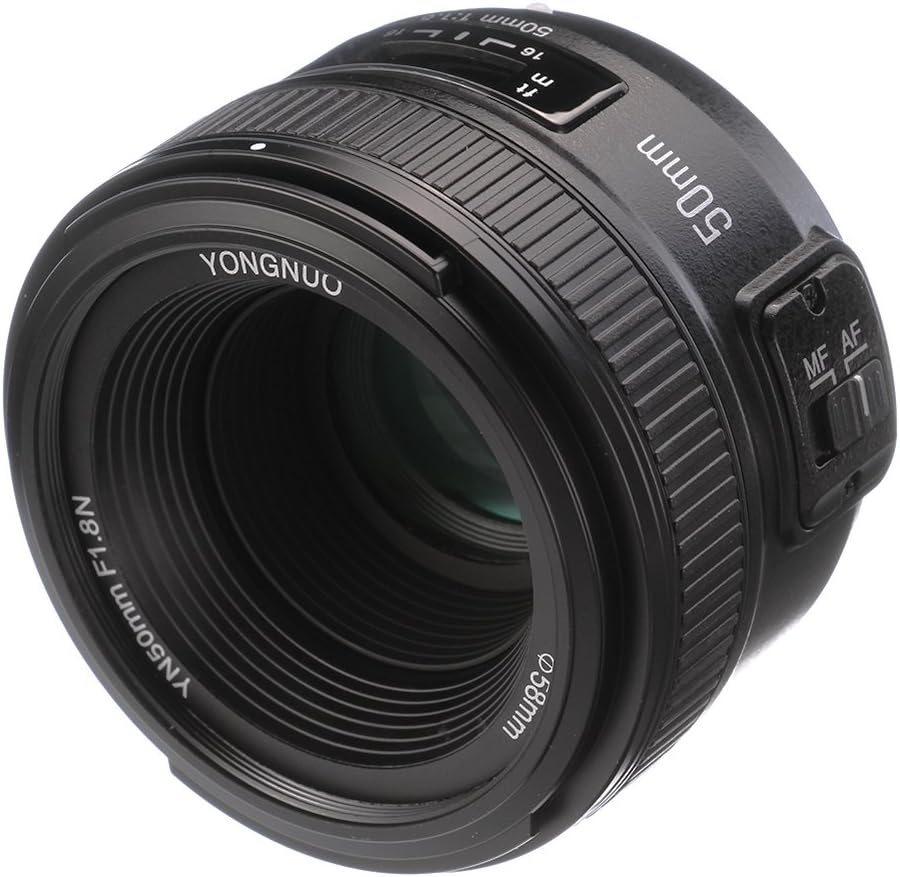 YONGNUO YN 50mm F1.8 Standard Prime Lens Large Aperture Auto Manual Focus AF MF for Nikon DSLR Cameras