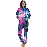 Nawoshow Women Men Long Sleeve Playsuit Adult Onesie Jumpsuit Pajamas