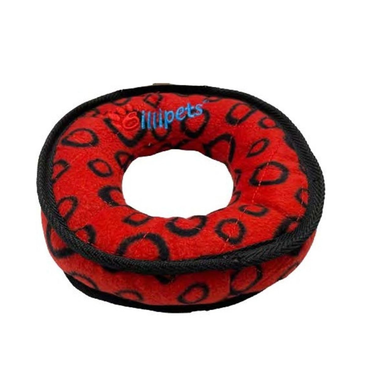 Billipets 15cm Two layers tough cloth durable! Squeaker for extra fun! It is a great toy for tugging and tossing fun Interactive game of tug and fetch! (Red)
