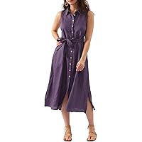 thumbnail image 2 of Viscose Linen Woven Maxi Beach Dress 2 of 13