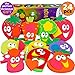 Bathtub Toys for Toddlers - Foam Bath Puzzles for Kids - Fun Baby Educational Toy Girls Boys Preschoolers - Fine Motor Skills - Early Learning Tub Stickers Shower Fruits Set (12 Puzzles + 12 Shapes)