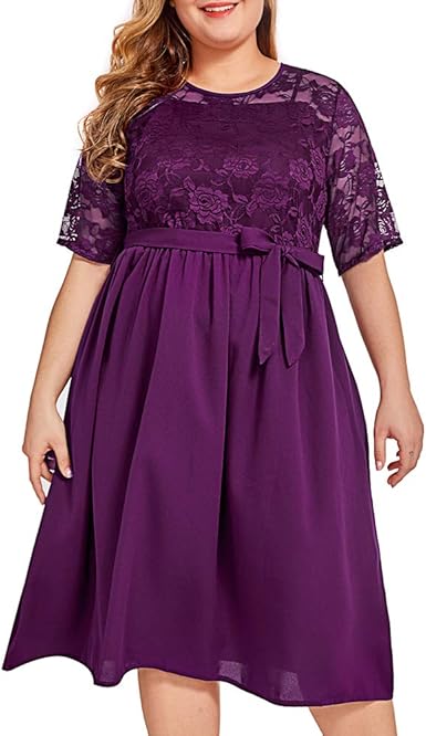 purple midi dress with sleeves