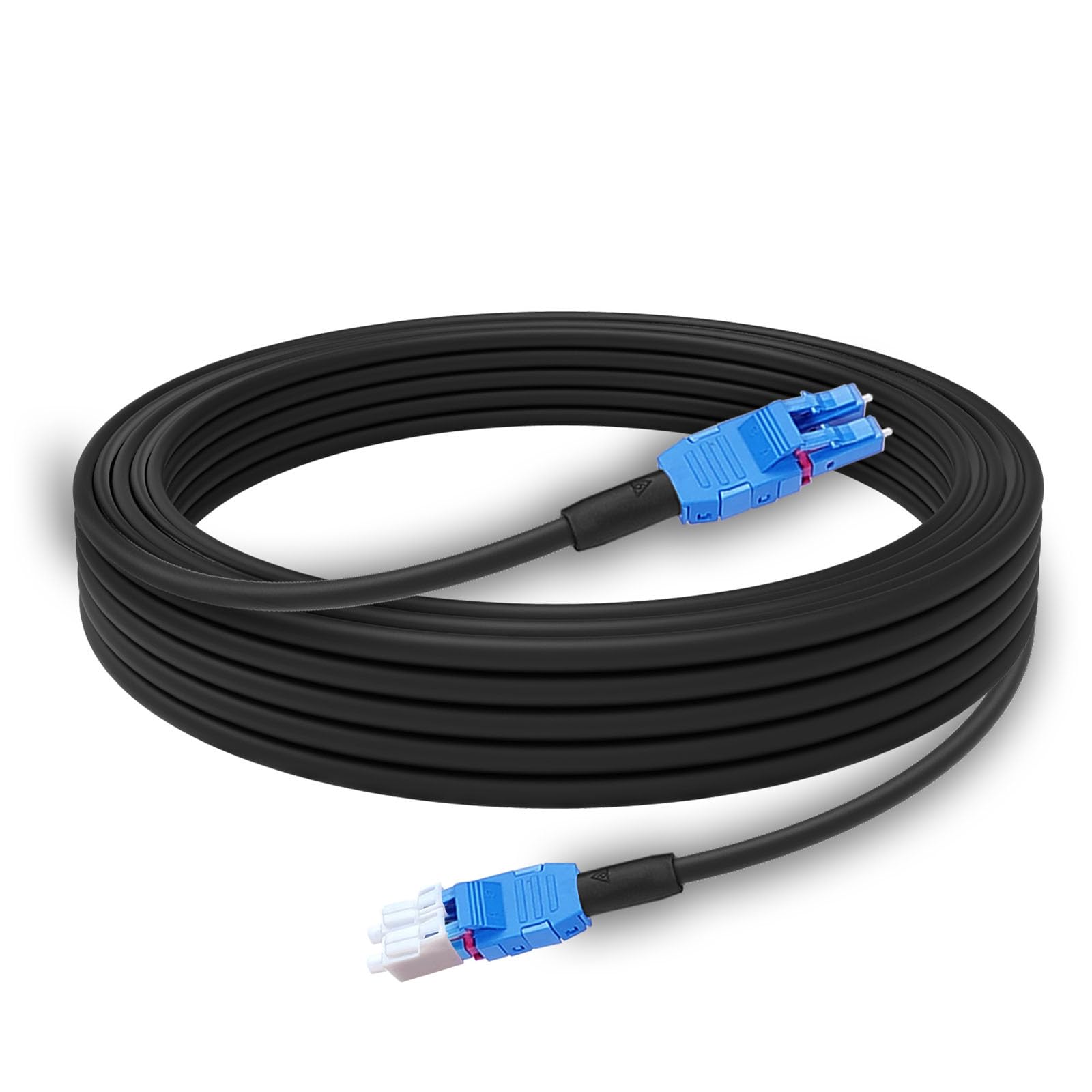Photo 1 of UPC Uniboot Lc Fiber Optic Cable - 30M/99FT, Outdoor Armored, Single Mode, 2 Core OS2, 9/125um Duplex