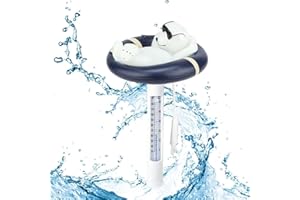 Generic Floating Pool Temperature Thermometer | Easy Read Water Temperature Outdoor & Indoor | Adorable Polar Bear Shape Design Water Thermometer for Swimming Pools Hot Tubs & Spas