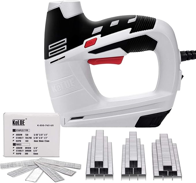 thumbnail image 2 of Bielmeier 2-in-1 Electric Staple Gun & Brad Nailer - 120V Corded With 2000 Staples & Nails 2 of 13