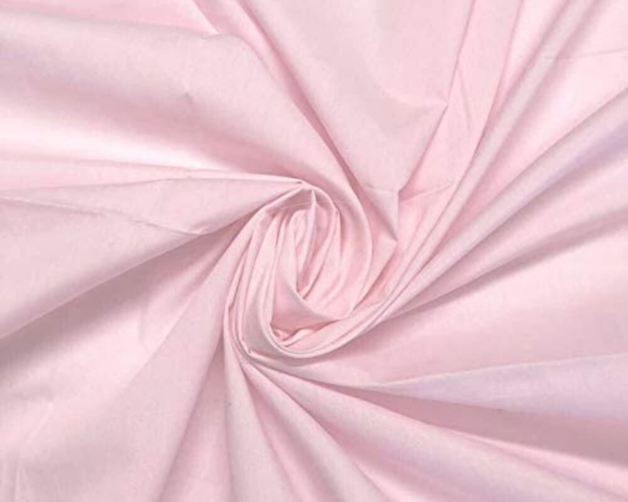 Plain Pink Polycotton Fabric for Dressmaking, Art & Craft, Sewing, Quilting | 45'' - 115 cm Wide| Precut Length 1m