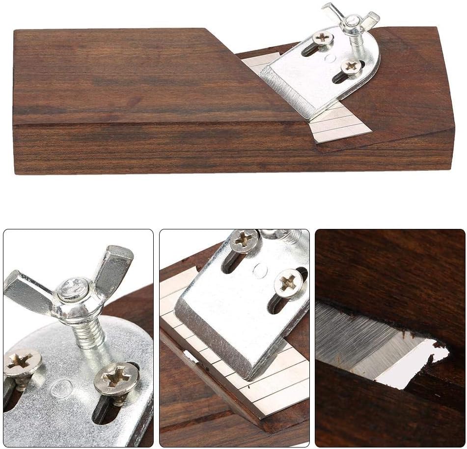 45 Degrees Chamfer Planer Ebony Adjustable Angle Edge End Cutter Trimmer Carpenter DIY Woodworking Tool - Image 4
