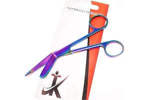 Heavy Duty 4.5" Nursing Lister Bandage Scissors Multi Colour Premium Quality Trauma Shears (KKT)