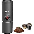Imons Automatic Portable Coffee Machine Stainless Cup Make Coffee/Tea use K Capsule/Ground Coffee, use Hot Water to Make Coff