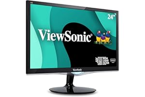 ViewSonic VX2452MH 24 Inch 2ms 60Hz 1080p Gaming Monitor with HDMI DVI and VGA inputs,Black