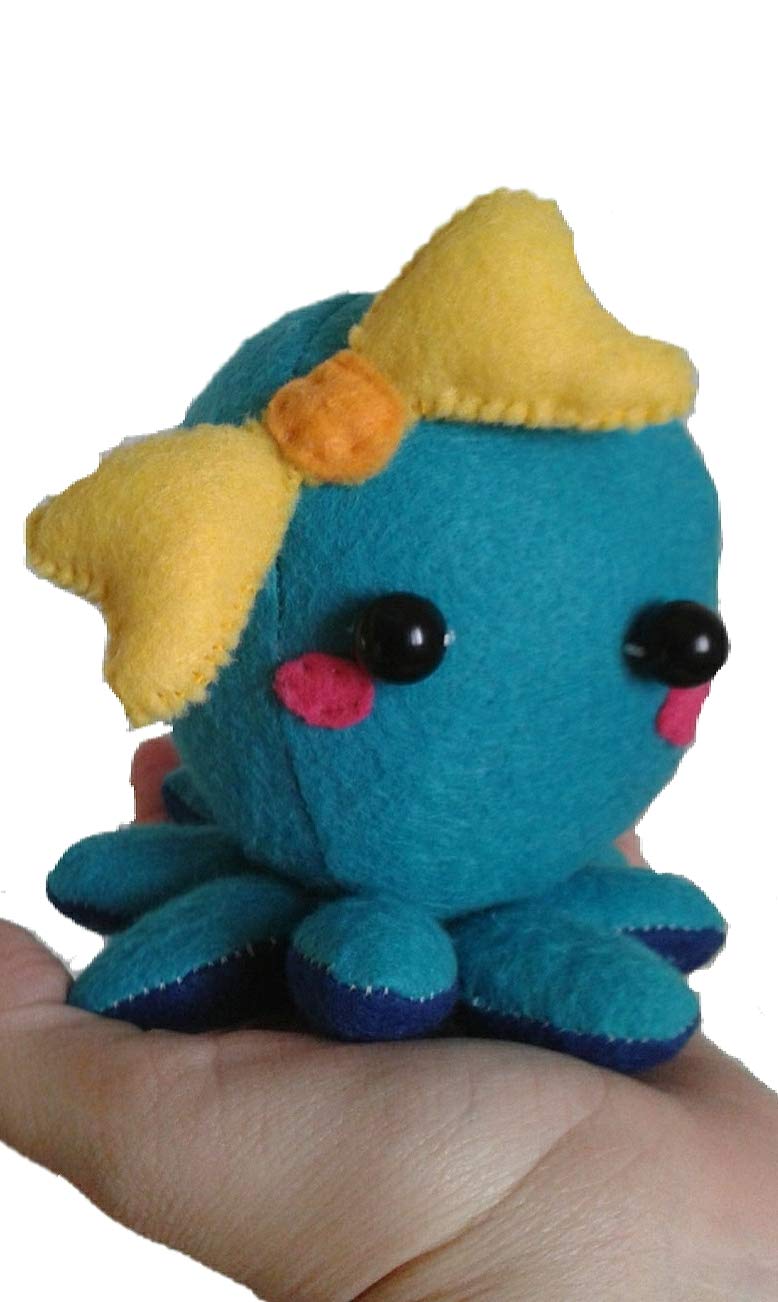 little blue plushie