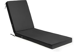Olliwand Lounge Chair Cushions 72x21x3 Inch, Non-Slip Chaise Lounge Cushions Outdoor, Double Piping Patio Chaise Lounge Cushi