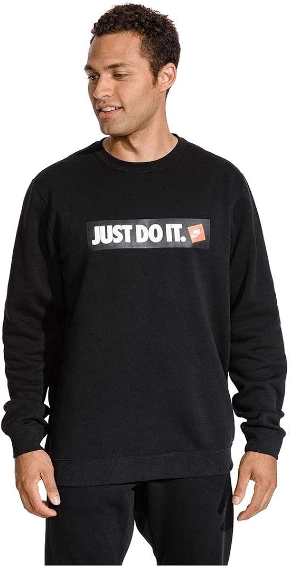 Sudadera Just Do It Negra Flash Sales, 52% OFF | www.ingeniovirtual.com