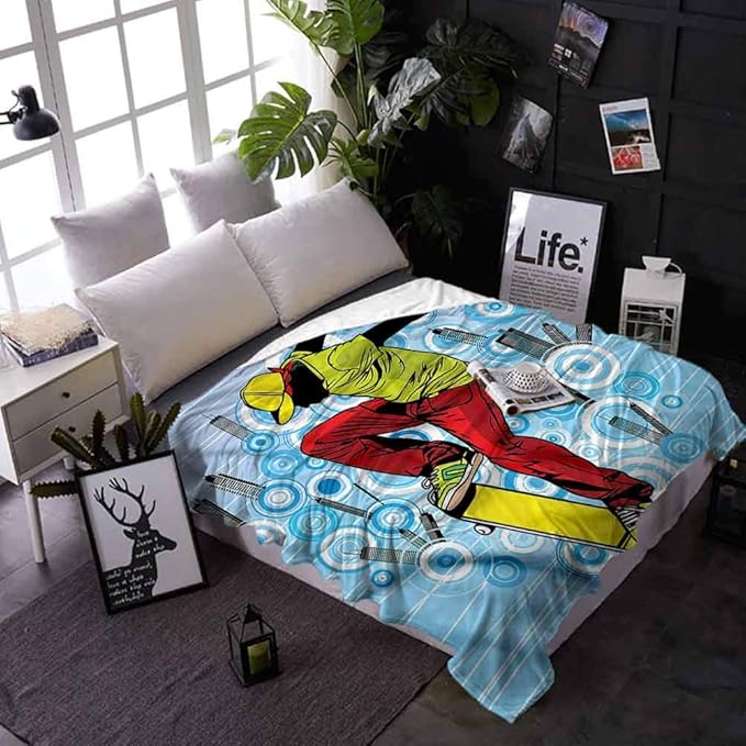 shirlyhome Bed Blanket Youth Winter Warm Throw Blankets