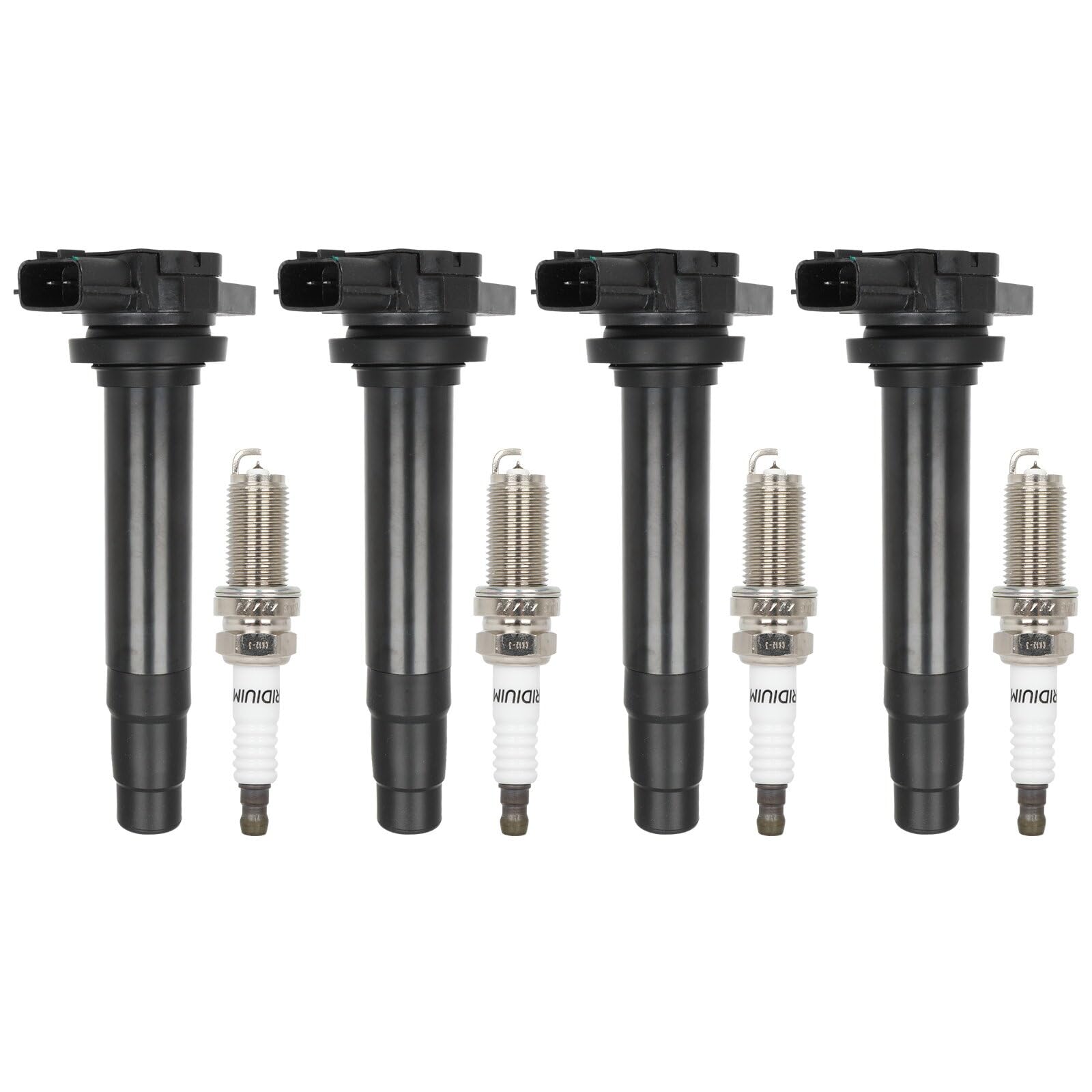 Photo 1 of ECCPP 4 ignition coils with 4 iridium Spark Plugs,UF326,coils packs,for Nissan Sentra 2000 2001 2002 L4 1.8L Petrol,UF326 5C1243 U5032
