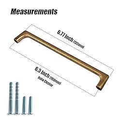 Goo-Ki Antique Brass Cabinet Pulls,Sturdy Zinc