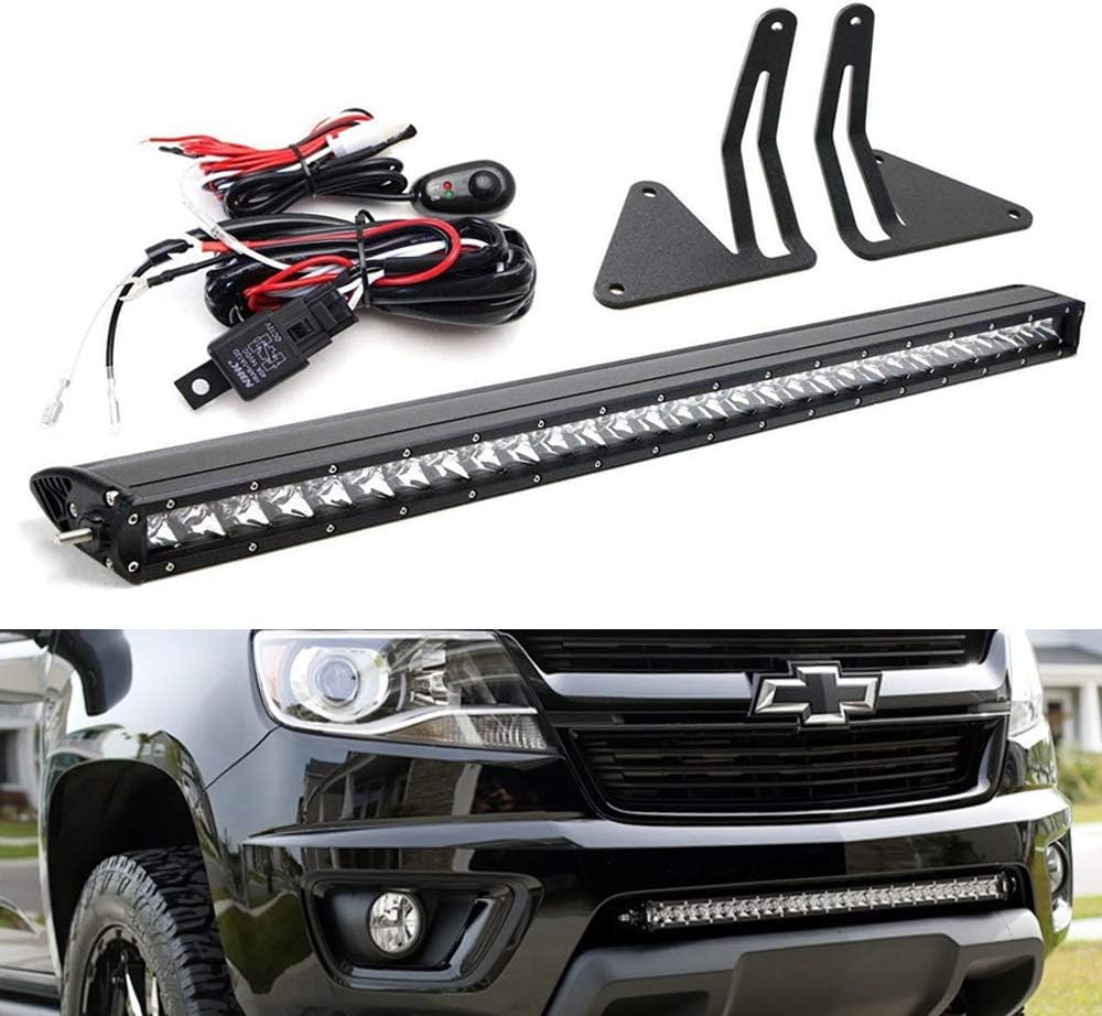IJDMTOY Lower Grille Mount 30 Inch LED Light Bar Kit For 2015 up